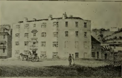 Page204-Castle Hotel - Bohemia House can be seen in the background c1816-Hastings of Bygone Days and the Present